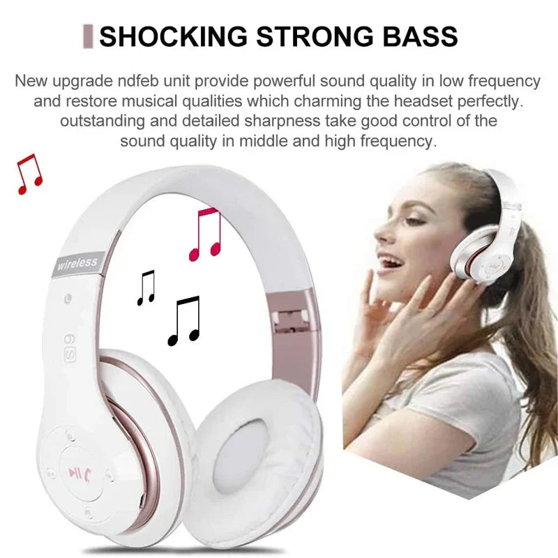 NNEOBA Wireless Noise Cancelling Headphone White