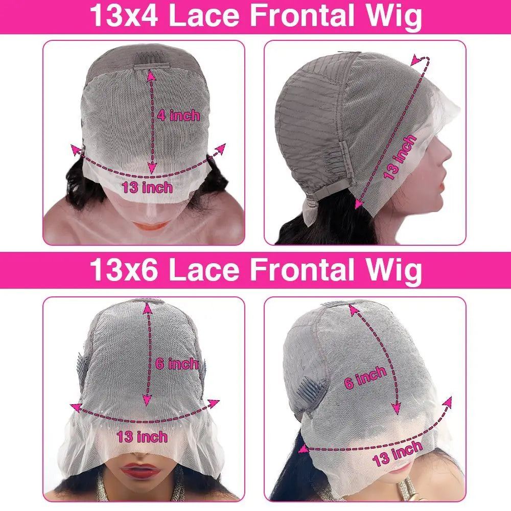 36 Inch Chocolate Brown Lace Front Human Straight Hair Wigs For Black Women Brazilian Pre Plucked 13x4 13x6 HD Lace Frontal Wigs