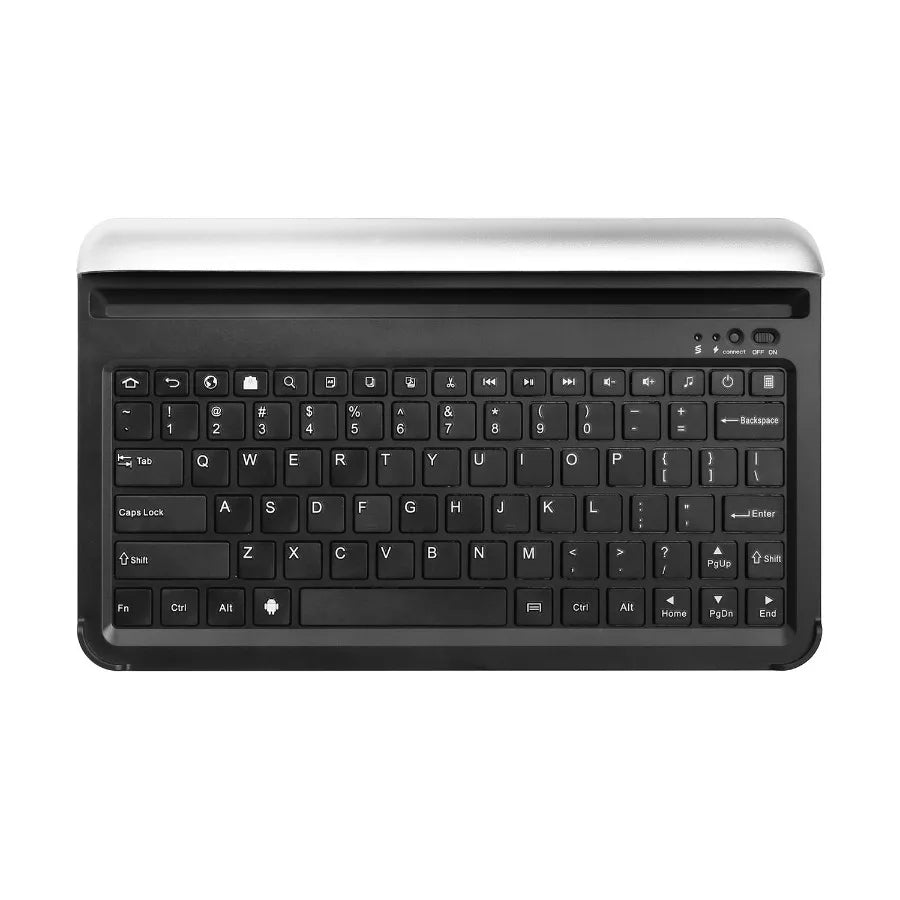 Ultraportable Wireless Keyboard with Builtin Stand for KOCASO MX1080 and iNova EX1080 in Silver