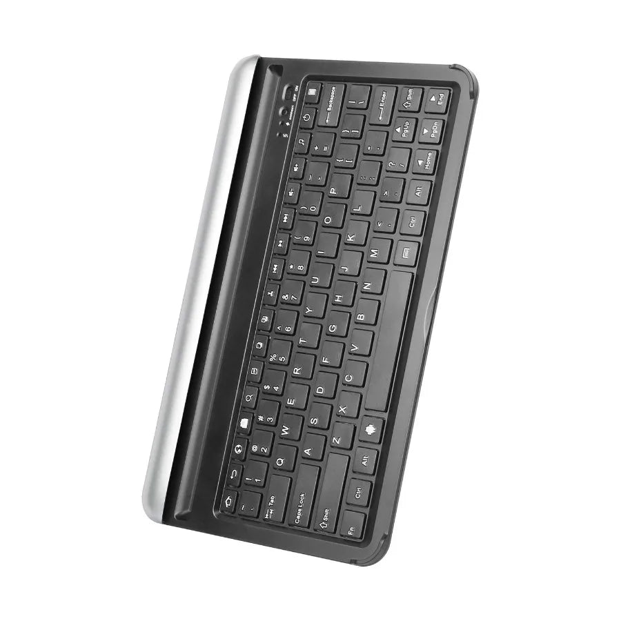 Ultraportable Wireless Keyboard with Builtin Stand for KOCASO MX1080 and iNova EX1080 in Silver