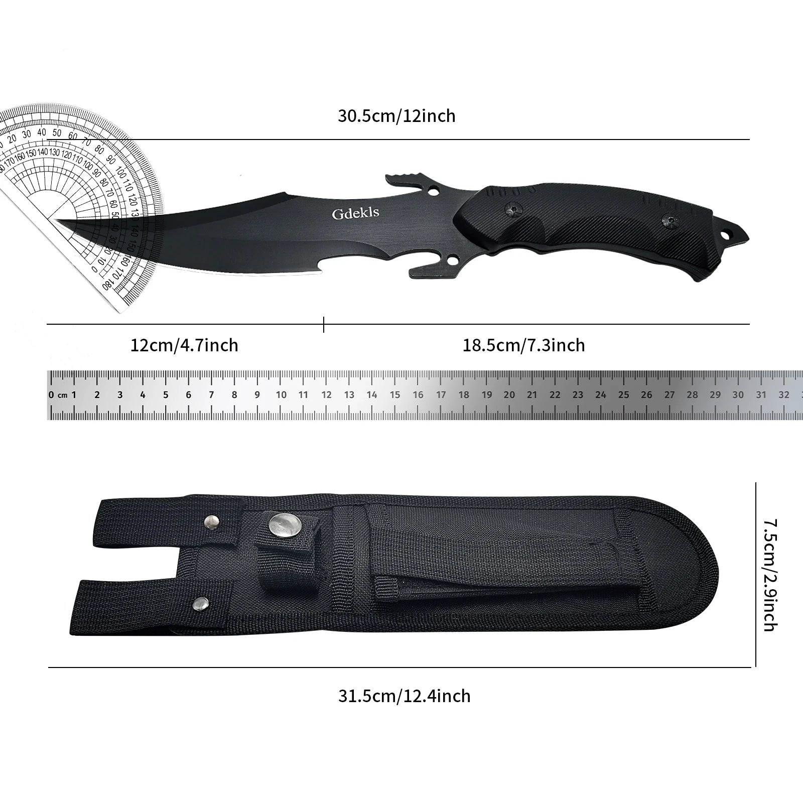 Outdoor portable jungle multifunctional survival knife, a daily carry tool