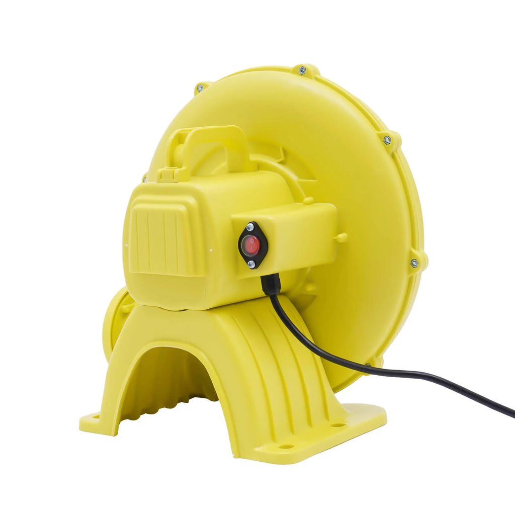 9ft Inflatable House with 2 Air Blowers, Cube Cash Money Carry Game Machine Pump Advertising Promotion for Adults Kids Yellow