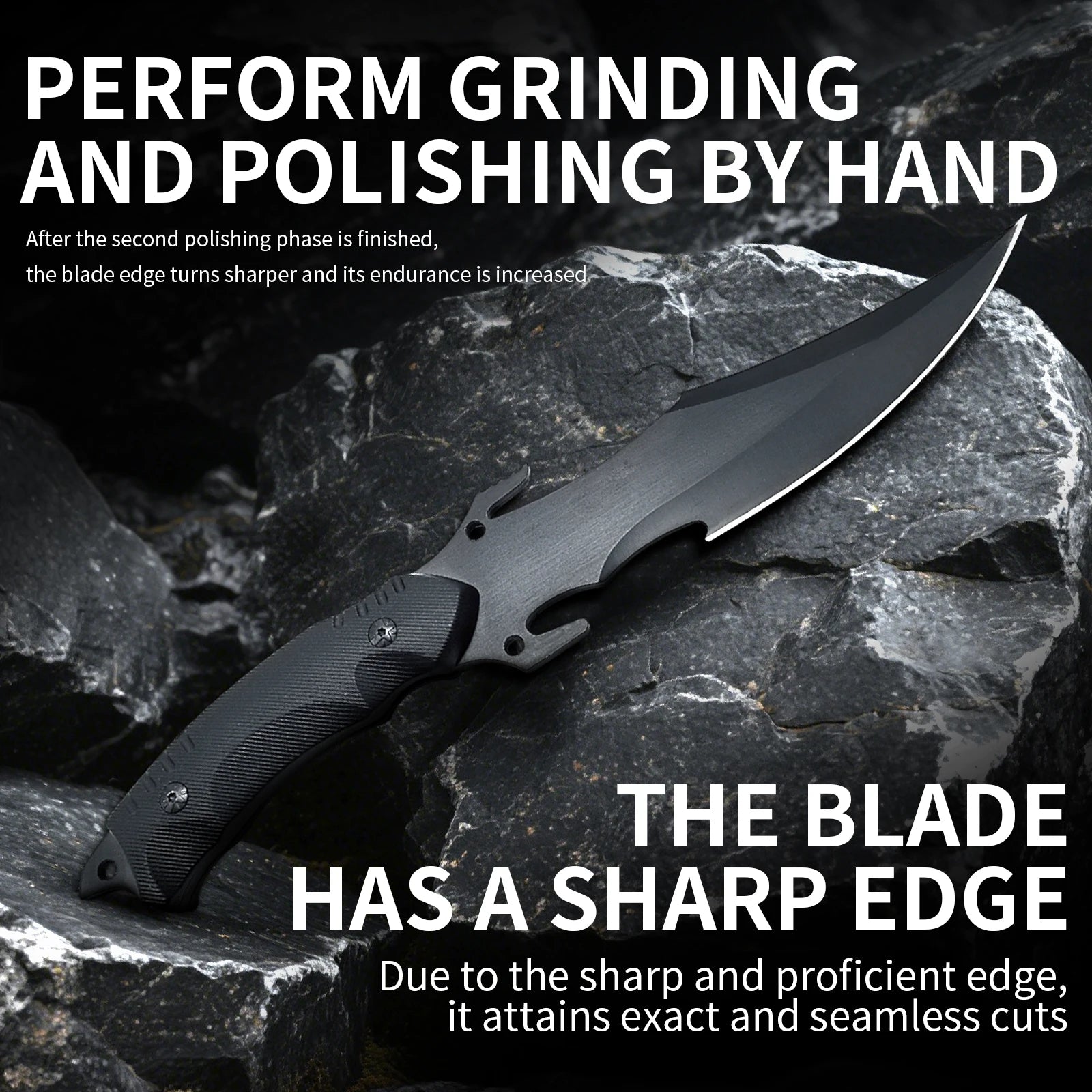 Outdoor portable jungle multifunctional survival knife, a daily carry tool
