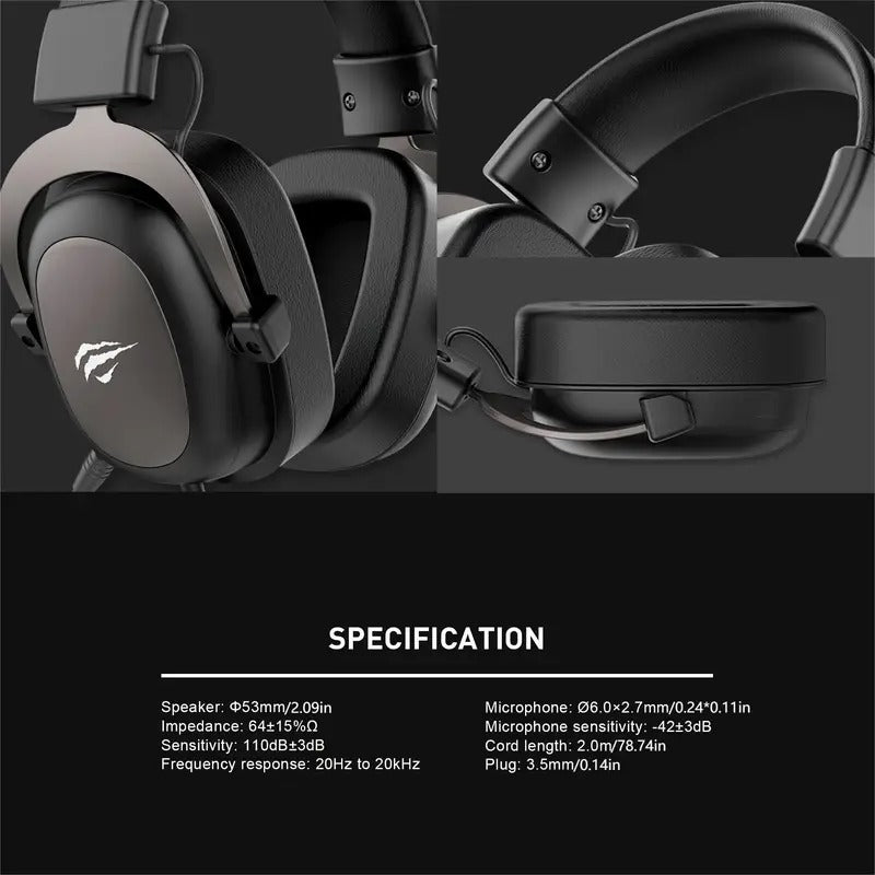 NNETM Wired Gaming Headset and Surround Sound with Mic